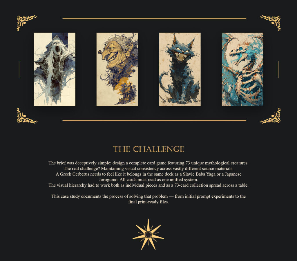 ZWARCIE AI Art Direction for a Card Game