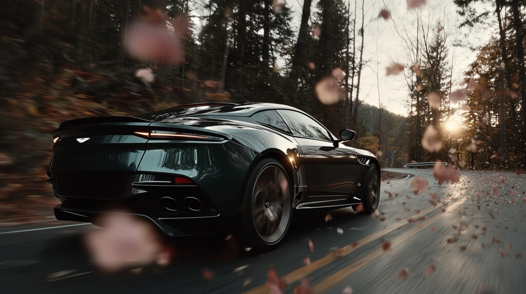 AI Automotive Visualization: Spring Forest – Aston Martin DBS Superleggera