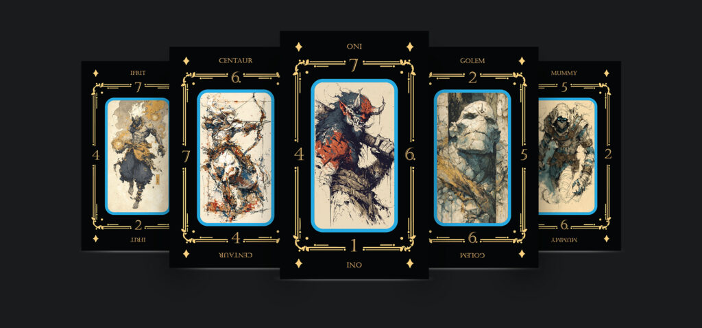 ZWARCIE AI Art Direction for a Card Game
