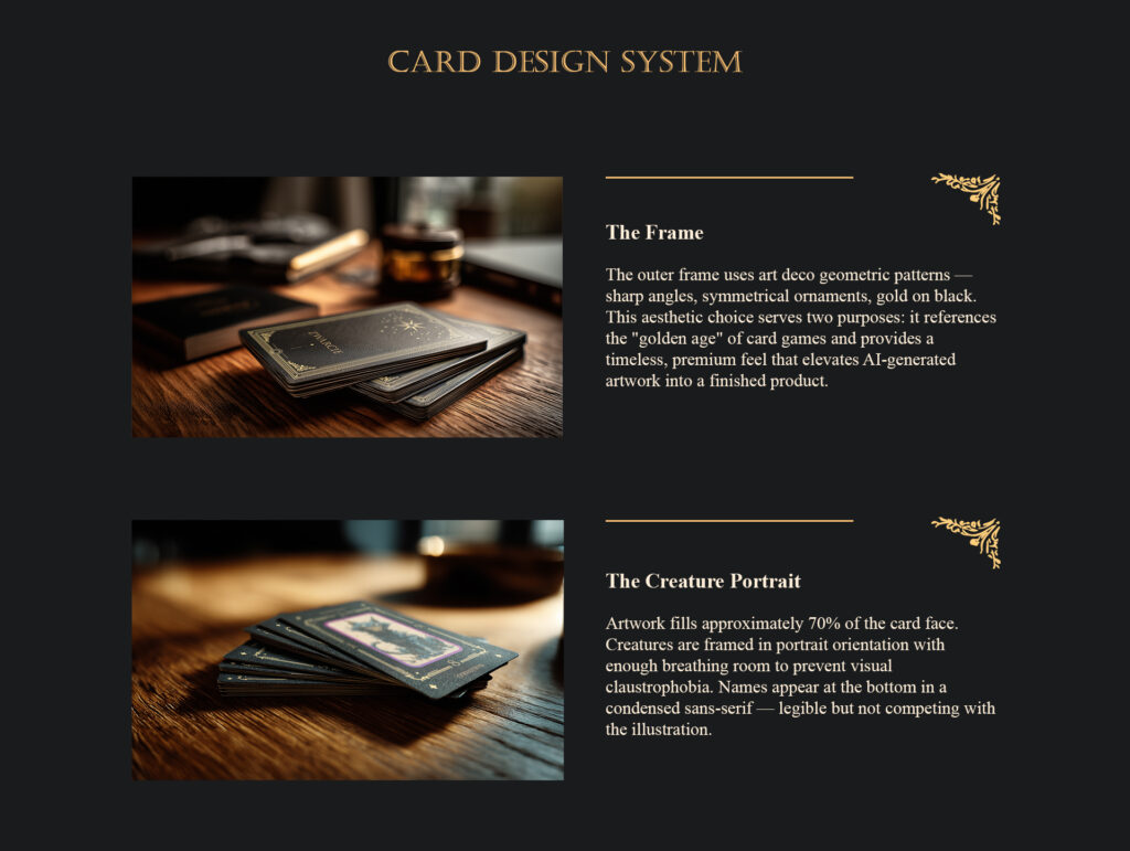 ZWARCIE AI Art Direction for a Card Game